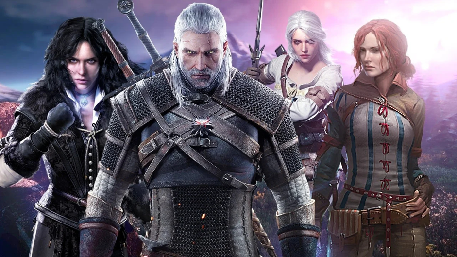 the Cowboy Symbolization of the Witcher Movie. Yennefer of Vengerber, Geralt of Rivia, Princess Cirilla of Cintra and Triss Merigold from the Witcher 3: Wild Hunt.