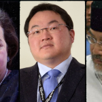 Zeti (left) Was Fully Aware of the Monies Flowing into Najib’s Account but That Her Husband (extreme Right) Was Allegedly Hiding His and Her Children’s Ill-gotten Gains from Jho Low (centre) in Singapore. So Where is Justice?