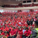 the Fully Packed Dewan Merdeka at the World Trade Centre Witness Calls by Umno Members for Parliament to Be Dissolved Immediately. - Pix Bn Comms