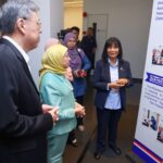 Minister of Women, Family and Community Development, Yb Dato’ Sri Hajah Nancy Shukri (in Green), Viewing the Community Outreach Efforts Comprising Education, Mental Health, Crisis Relief Aid and Climate Impact Mitigation Championed Under #gardeniacares.