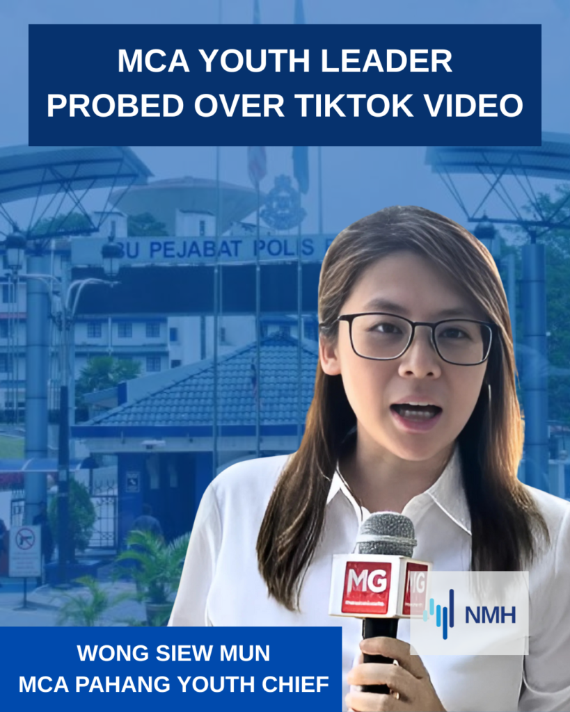 Wms | Nmh the Mca Youth Leader Says She’s Just Voicing Public Concern Based on Facts — Not Inciting Unrest.