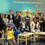 the Pwd Performers with the Organising Committee Members of Unveiling Uniqueness 2 at the Press Conference Today