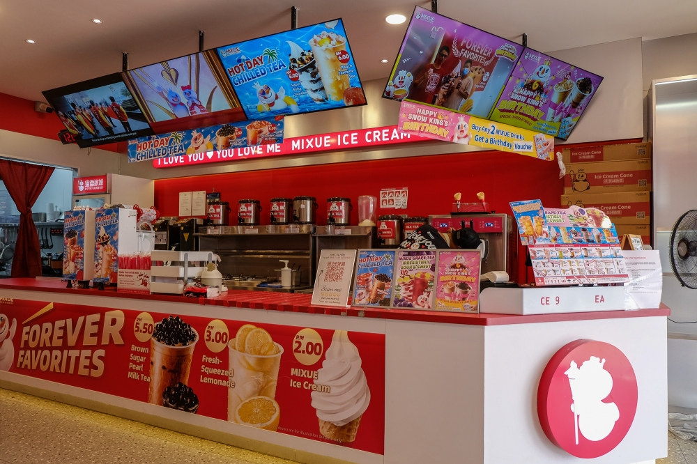 a Mixue Outlet in Malaysia, Part of the Brand’s Growing Network of Locally Owned Franchise Stores Across the Country.