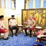 Sultan Ibrahim of Johor, Who is the Current Yang Dipertuan Agong, in Discussion with Bn Chairman Ahmad Zahid Hamidi, Johor Menteri Besar Onn Hafiz Ghazi, and Johor Crown Prince Tunku Ismail During the Recent Umno 80 Years Anniversary Celebration.