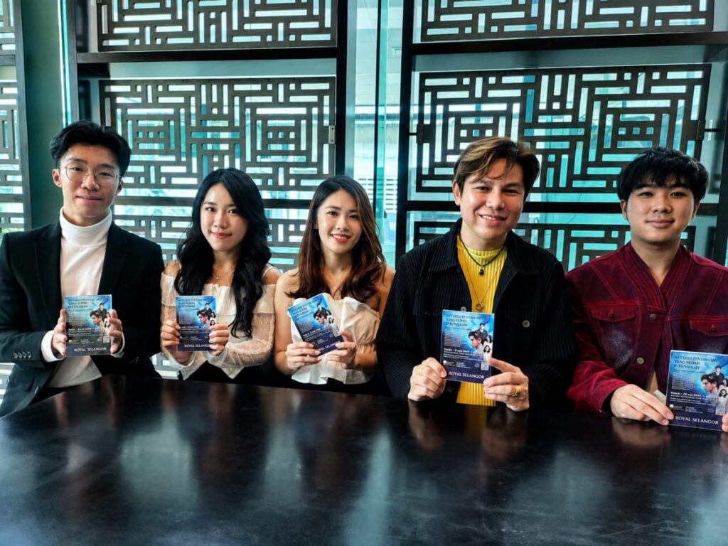 Crescendo Performers - Nmh | Nmh from Left, Amos, Glenys Lam, Gwen Lee, Vocal Educator Liow Jun Yi and Lucas Law Following Celebrating Music, Mentorship & Friendship at the Royal Selangor Visitor Centre on 26 July 2026.