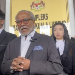 Tan Sri Shafee Abdullah Speaks to Members of the Media After Proceedings in the 1mdb Civil Suit at the Kuala Lumpur Court Complex.